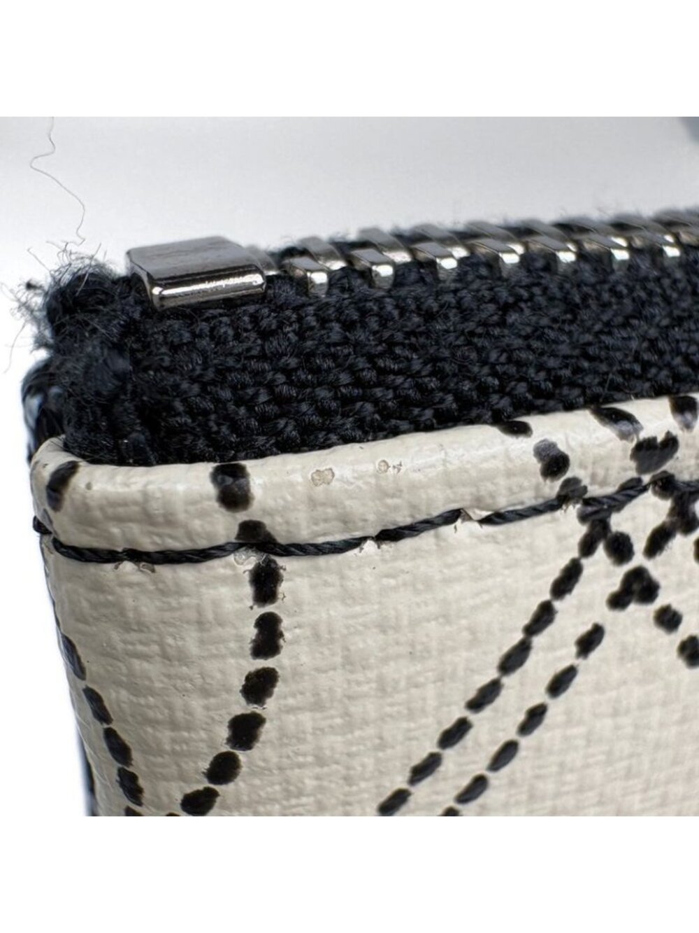 Chanel Camellia Clutch Pouch Second CC Logo - Picture 6 of 9